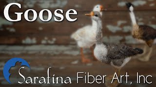 Needle Felted Goose Tutorial [upl. by Anyala250]