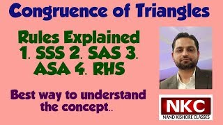 Congruence of Triangles  SSS SAS ASA RHS Rules [upl. by Bronwyn549]