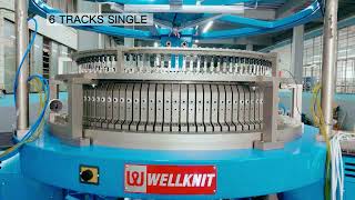 WELLKNIT SINGLE CIRCULAR MACHINE SERIES 凹凸單面圓機系列 [upl. by Frierson]