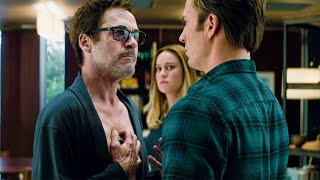 Tony Stark And Steve Rogers Argument Scene In Hindi  Avengers Endgame Movie CLIP HD [upl. by Gnen]