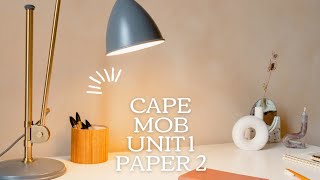 CAPE MOB Unit 1 Paper 2 2023 [upl. by Benge]