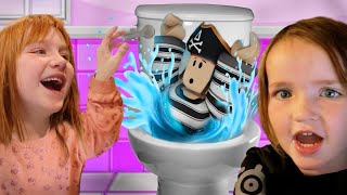 DONT FLUSH DAD Choose a Slide Challenge with Adley amp Niko playing new pirate island roblox part 2 [upl. by Anilasor]