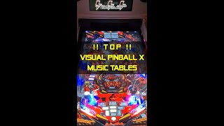 Visual Pinball Top Music Pinball Tables  4k Virtual Pinball Machine VPX visualpinball [upl. by Enirahtac]