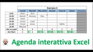 Utilizzare unagenda interattiva creata in Excel [upl. by Ardyaf150]