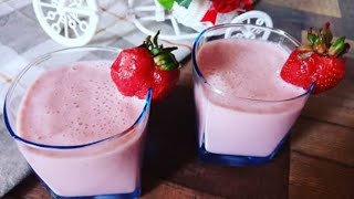 Strawberry Smoothie  Strawberry Banana Smoothie Recipe [upl. by Giltzow852]