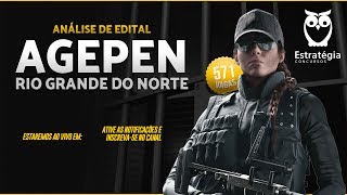 Concurso AGEPENRN Análise Edital Agente Penitenciário 2017 [upl. by Pyne959]