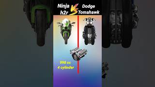 Ninja h2r vs Dodge tomahawk ❓  shorts viral [upl. by Akemed]