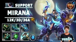 Mirana Soft Support  732d  yamich Pos 4 Mirana Play  Dota 2 Immortal Gameplay [upl. by Senecal134]