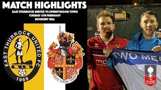 HIGHLIGHTS  East Thurrock United 25 Spennymoor Town  201718  FA Trophy [upl. by Pansir]