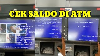 CARA CEK SALDO DI ATM BRIshorts [upl. by Aicital85]