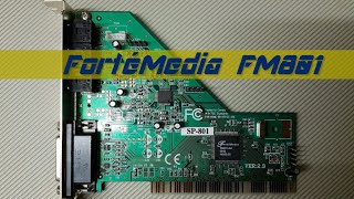 Forté Media FM801AU PCI Soundcard playing Doom II music OPL3 FM [upl. by Issirk]