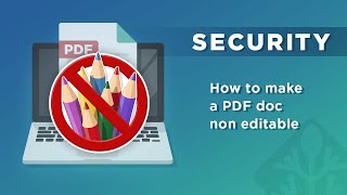 How to make PDF non editable without using passwords [upl. by Rojam]