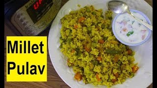 Millet Pulav  How to make millet pulav  Instant pot recipe  Breakfast recipe [upl. by Darell]