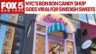 NYCs Bon Bon candy shop goes viral for Swedish sweets [upl. by Hamford]