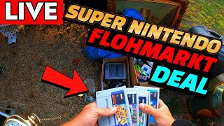 LIVE Flohmarkt Action  Von Super Nintendo bis Nintendo Switch  Hier war alles dabei Reselling [upl. by Aihtnamas]