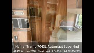 Automaat Tramp 704SL Superindeling met 2 x Enkele bedden Mega Garage veel extra’s zoals 2x Ai [upl. by Xena582]