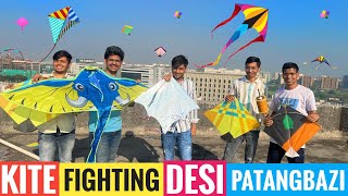 Full Fun🤣Kite Fighting 😍 Competition Cutting Kites 🔥 2023 Desi Kite Flying [upl. by Legim548]