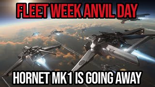 Star Citizen Fleet Week ANVIL Day  Last Chance Hornet MK1  Carrack Corvette Explorer [upl. by Zandt89]