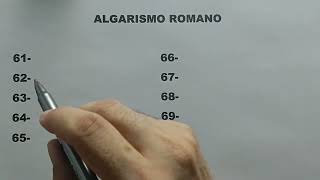 Algarismo Romano do 61 ao 70 aula 7 [upl. by Valer700]