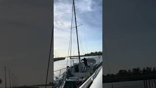 Lower the mast on a Prout Catamaran [upl. by Ellerrad]