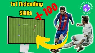 8 ESSENTIAL 1v1 Defending SoccerFootball Drills I Wish I Knew Sooner ⚽️ [upl. by Lleda]