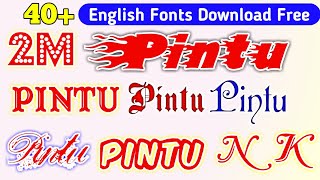 40 English fonts download  Stylish english font free  free english font download  pixellab font [upl. by Faso]