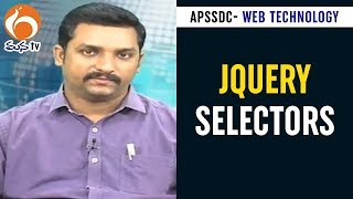 jQuery Selectors Training Program  Web Technology  27  APSSDC  MANA TV [upl. by Goodspeed856]