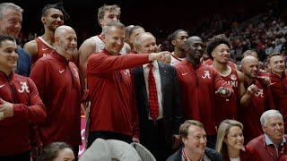 Alabama basketball reveals Final Four banner at open scrimmage [upl. by Rice]