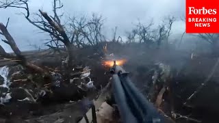 Russian Military Releases Bodycam Video Of Frontline Battle Between Russian And Ukrainian Forces [upl. by Anirehtak59]