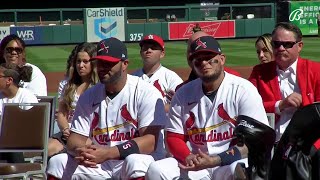 Cardinals pay tribute to retiring greats Yadier Molina and Albert Pujols [upl. by Dyol219]