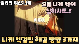 승리의 여신 니케 렉 걸림 해결 방법 3가지버벅임 프레임 드랍 등 [upl. by Norra]