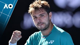 Wawrinka v Tsonga match highlights QF  Australian Open 2017 [upl. by Gerrilee201]