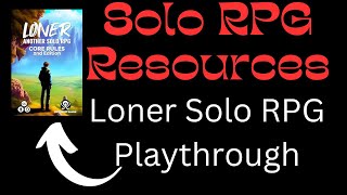 Solo RPG Resources Loner RPG Playthrough solorpg solottrpg playthrough microrpg [upl. by Kaila]