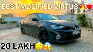 BEST MODIFIED VIRTUS 🔥❤️ VIRTUS 10 HIGHLINE MODIFICATION WORTH 3 LAKHS 🔥 VIRTUS 2024 MODIFIED❤️ [upl. by Darren891]