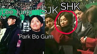 OMG Song Joong Ki Song HyeKyo Park BoGum Lee Junki Spotted at IUs Concert to Support IU [upl. by Ppik]