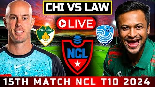 NCL T10 2024 LIVE CHI VS LAW Live 15th Match  Chicago Vs LA Waves Live  National Cricket League [upl. by Assirk491]