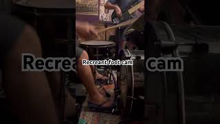 Recreant with one cymbals and busted tom no problem drummer deathcoremusic [upl. by Arand]