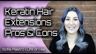 Keratin hair extensions pros and cons [upl. by Nordna]