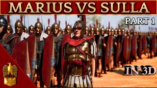 The Rise of Gaius Marius 3D Animated CINEMATIC Documentary 133109 BC  Marius VS Sulla  Part 1 [upl. by Desmond]