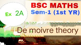 De moivre theory part 2 Bsc maths semester 01 [upl. by Chao711]