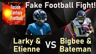 Josh Larky  Fake Football Fight Bateman vs Etienne [upl. by Fi]