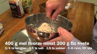 Hvordan bake brød på 35 minutter [upl. by Llessur128]