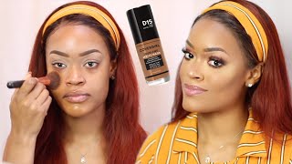 COVERGIRL TRUBLEND MATTE MADE FOUNDATION WHITE SHIRT TEST REVIEW  ANDELELARA ANDELE LARA [upl. by Hseham]