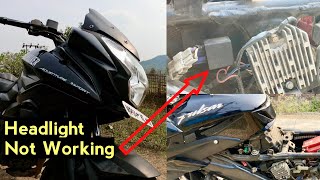 Pulsar As200Ns125Ns160Ns200220 Headlight indicator Not Working Solution [upl. by Romilly]