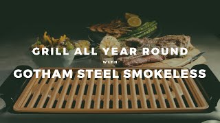 Grill From The Comfort Of Your Home With The Gotham Steel Smokeless Grill [upl. by Nicolina]