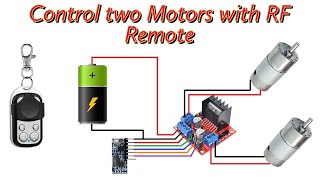 Wireless Motor Control with 433MHz Remote and Receiver [upl. by Kilan]