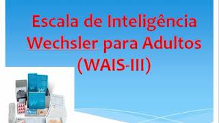 Curso WAIS III [upl. by Paulson602]