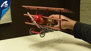 Contenido del Kit MAQUETA DE MADERA DEL AVION DEL BARON ROJO  EN INDALCHESSCOM [upl. by Intirb]