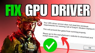 FIX Warzone 3 GPU Driver Version Error Message [upl. by Stovall]