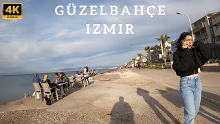 Exploring Izmırs Guzelbahce  April 2024  Walking Tour  UHD 4K 60FPS [upl. by Atikim]